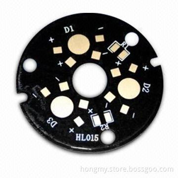 Single Layer Aluminum Base PCB, LF-HASL Finishing Surface with 1oz Copper Thickness